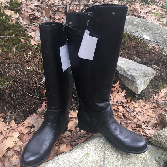 NWB 9W wide width + Wide calf leather boots - Picture 6 of 8